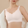 thumbnail image 4 of Hrsba Nursing Bras for Women Solid Color Jelly No Underwire Push Up Breathable Support Breastfeeding Daily Wear, 4 of 6