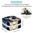 thumbnail image 5 of Deer Travel Portable Square Jewelry Box Organizing Rings Earrings Necklaces Bracelets for Girls Women, 5 of 6
