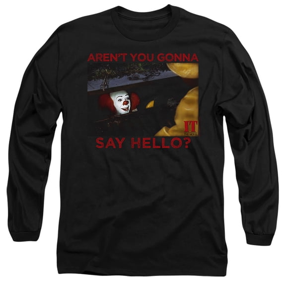 It 1990 - Hello - Long Sleeve Shirt - Large