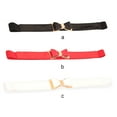 thumbnail image 5 of Women Girls Waist Band Stylish Adjustable Bow Knot with Buckle Leash PU Straps Belts, 5 of 6