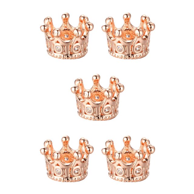 Guardurnaity Cuentas de para hacer pulseras, espaciadores de agujeros grandes, dijes de Micro huecos, Kit de cuentas de decoración de cristal para Type2 NO2