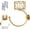 1pcs, variant on Candle Towel Holder, Vintage Gold Wall-Mounted Towel Ring with Candle Holder, 2-in-1 Rustic Metal Bathroom Accessory for Kitchen, Washroom and Hallway, 8.1 x 6.3 x 3.5 in (2Pcs)