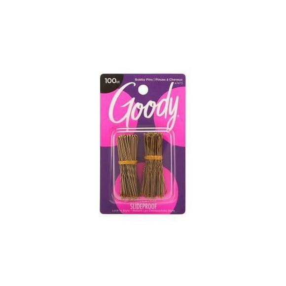 Goody Pin it Up Pack de Valeur Épingles à Cheveux - Marron - 100 Unités, Goody Pin