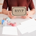thumbnail image 4 of Koyal Wholesale 56-Pk RSVP Postcards for Wedding Kraft Brown Art Deco Cardstock Response Reply Cards, "4 x 6", 4 of 5