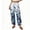 Blue, variant on Wide Leg Pants Woman Flowy Palazzo Drawstring Elastic Waist Trousers with Pockets Casual Lounge, S
