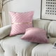 thumbnail image 5 of Fundas de Cojines Rosas de 45 x 45 cm, Funda de Almohada Decorativa de Terciopelo Suave para sofá, decoración del hogar, Funda de Lingote Dorado, Funda a Rayas para Sala de Estar, Dormitorio, Juego de 2 JM, 5 of 5