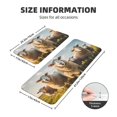 thumbnail image 2 of Bingfone 2 Pcs Kitchen Rugs and Mats,Cushioned Anti-Fatigue Floor Mat,PVC Non-Slip Kitchen Rug Set for Kitchen,Laundry Room,Sink 17"x47"+17"x29" - Cute Prairie Sheep Herd, 2 of 6