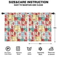 thumbnail image 2 of Blackout Kids Curtains,Pioneer Flower Floral Print Pattern Childrens Insulated Curtains Set Of 2,Bedroom Essentials,Toddler Room Decor 52"x63", 2 of 5
