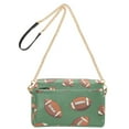thumbnail image 2 of FORMRS Women Crossbody Purse with Chain Strap Vegan Leather Shoulder Handbag, Green American Footballs, 2 of 7