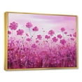 thumbnail image 2 of Designart "Floral Whispers In The Wild I" Flower Field Floater Framed Wall Art Living Room, 2 of 5