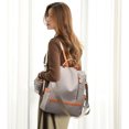 thumbnail image 1 of Mochila con cremallera de nailon para mujer, mochila escolar de gran capacidad con varios bolsillos (gris) Tmvgtek Para estrenar, 1 of 7