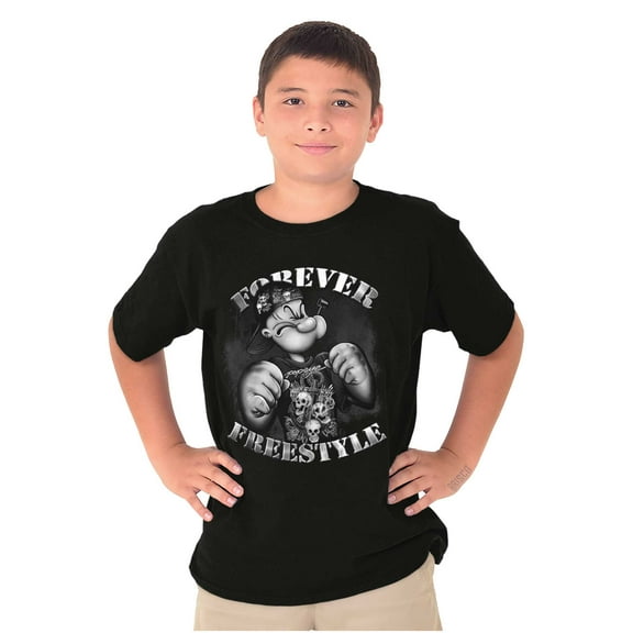 Urban Popeye Forever Freestyle Crewneck T Shirts Boy Girl Teen Brisco Brands S