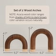 thumbnail image 4 of Wood Arch Decorative Objects Modern Home Decor Accents, 4 of 9