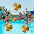 thumbnail image 6 of Glitter Beach Ball 16 Inch Inflatable Beach Balls Gold Confetti Pool Balls for Swimming Pool for Adults Summer Birthday Party Favors, 6 of 9