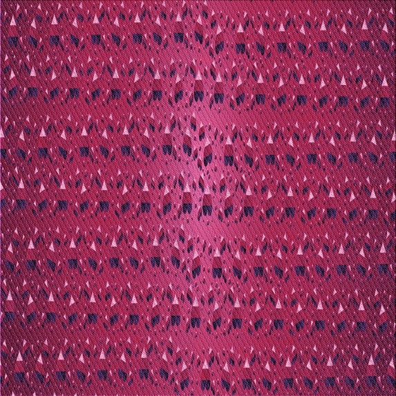 Ahgly Company Machine Washable Indoor Square Transitional Medium Violet Red Pink Area Rugs, 7' Square