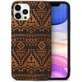 thumbnail image 1 of Case Yard Wooden Case for iPhone-11-Pro Soft TPU Silicone cover Slim Fit Shockproof Wood Protective Phone Cover for Girls Boys Men and Women Supports Wireless Charging Carpet Pattern Design, 1 of 7