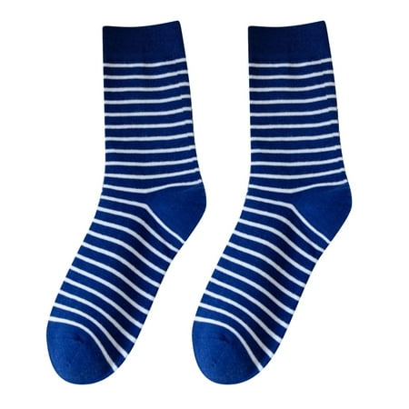 

ketyyh-chn99 Socks Oh Yeah Socks Women Women s Men Blue Stripes Socks Fashion Pattern Printing Short Socks Ankle Socks For Athletic
