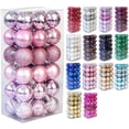 thumbnail image 1 of Bola de Navidad Bola de decoración de árbol de Navidad inastillable Adornos de bola de Navidad Bola de decoración de fiesta de boda de vacaciones 1.6 "(4 cm) Juego de 36 piezas (Bola de Navidad azul) Zhivalor WMZL-2248-7, 1 of 6