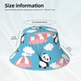thumbnail image 6 of Gaeub Panda Flying in the Sky Printed Double Sided Reflective Bucket Hat Foldable Sun Hat for Camping Hiking Fishing, 6 of 9