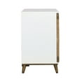 thumbnail image 5 of Coast To Coast Imports 2-Door Wood Cabinet with Handwoven Jute Details in White, 5 of 6
