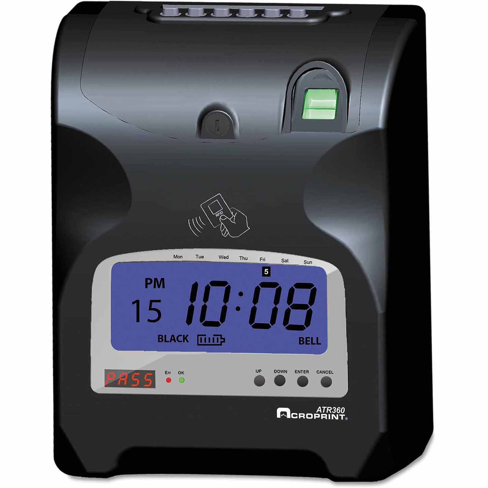 Lathem Time 1500E Atomic Time Recorder, Charcoal