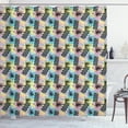 thumbnail image 1 of Ambesonne Abstract Shower Curtain, Quirky Vibrant Composition, 69"Wx70"L, Multicolor, 1 of 3
