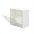 thumbnail image 1 of Caja de almacenamiento montada en la pared Soportes de pared para colgar bastoncillos de algodón con solapa transparente, 1 of 3