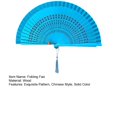 thumbnail image 3 of CSChome Handheld Fan Portable Folding Hand Chinese Style Decorative Dancing Wedding Party Accessories, 3 of 7