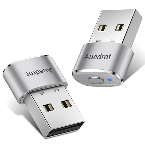 Mouse Jiggler AUEDROT Metal USB Mouse Mouse Mouse, plateado, 2 unidades