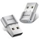 thumbnail image 1 of Mouse Jiggler AUEDROT Metal USB Mouse Mouse Mouse, plateado, 2 unidades, 1 of 7