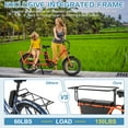 thumbnail image 5 of ABORON Electric Bike 7-Speed Cargo Ebike 750W Motor, Fat Tire Electric Bicycle with 48V 20Ah Removable Battery, 75 Mile Range 400LBS Payload Capacity, 5 of 13