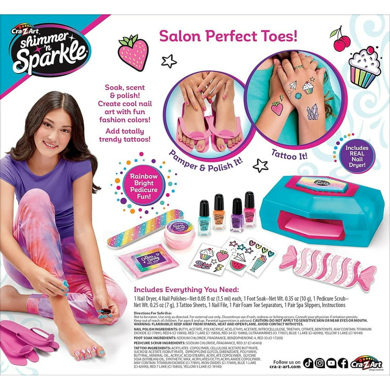 トライアルセット・サンプル Cher-Couleur anniversary set A Cra-Z-Art Shimmer 'N Sparkle: Ultimate Pedicure Party
