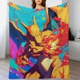 thumbnail image 3 of Pokemon Charizard Throw Blanket Cute Flannel for Boys Girls Men Women, 3 of 7