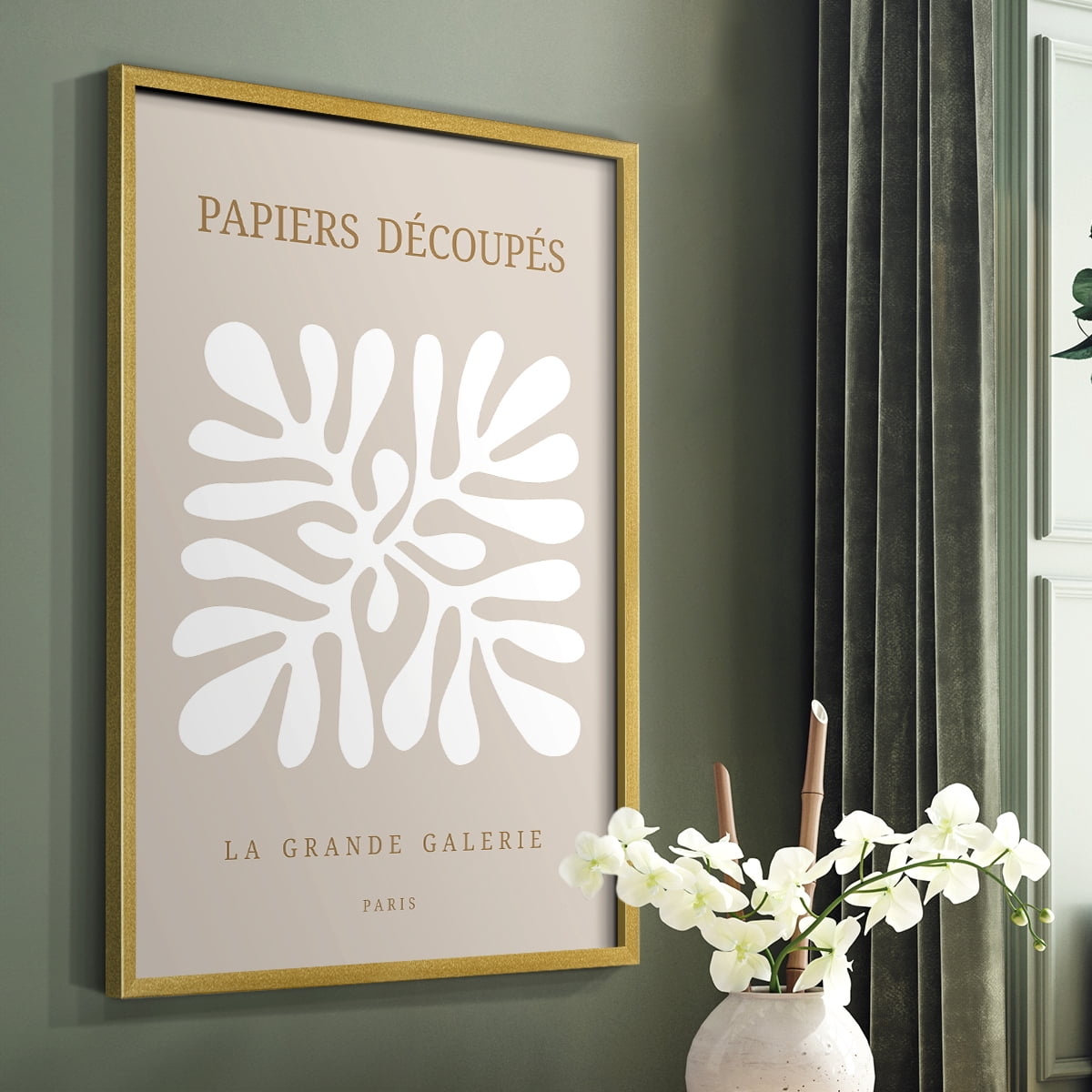 Matisse CCCXCI in Gold Solid Wood 16 x 20 Framed Print