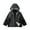 Black, variant on Boys Girls Rain Jacket Lightweight Waterproof Hooded Fleece Lined Raincoat Windbreakers for Kids Kids Jacket