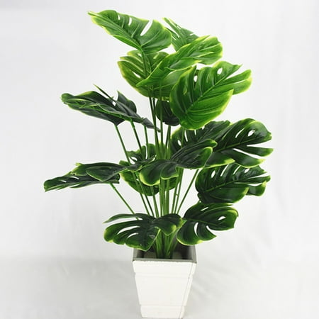 Coofit Branche de plante artificielle réaliste 18 feuilles Monstera Faux plante  artificielle | Walmart Canada