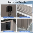 thumbnail image 6 of 6ft x 5ft Outdoor Metal Storage Shed With window Transparent plate W540S00011, 6 of 10