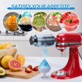 thumbnail image 4 of Shaved Ice Attachment for KitchenAid Stand Mixer, Shaved Ice Machine for Kitchenaid Mixer Attachments with Coarse and Fine Blades, 8 Ice Cube Molds, 4 of 6