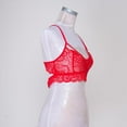 thumbnail image 1 of Crop Tops de Encaje Macarena Bralette de Encaje Rojo, 1 of 8