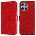 thumbnail image 4 of Funda tipo cartera GANGXUN para Motorola Moto G56 , diseño girasol, cuero PU, soporte, cierre magnético, tarjetero, 4 of 5