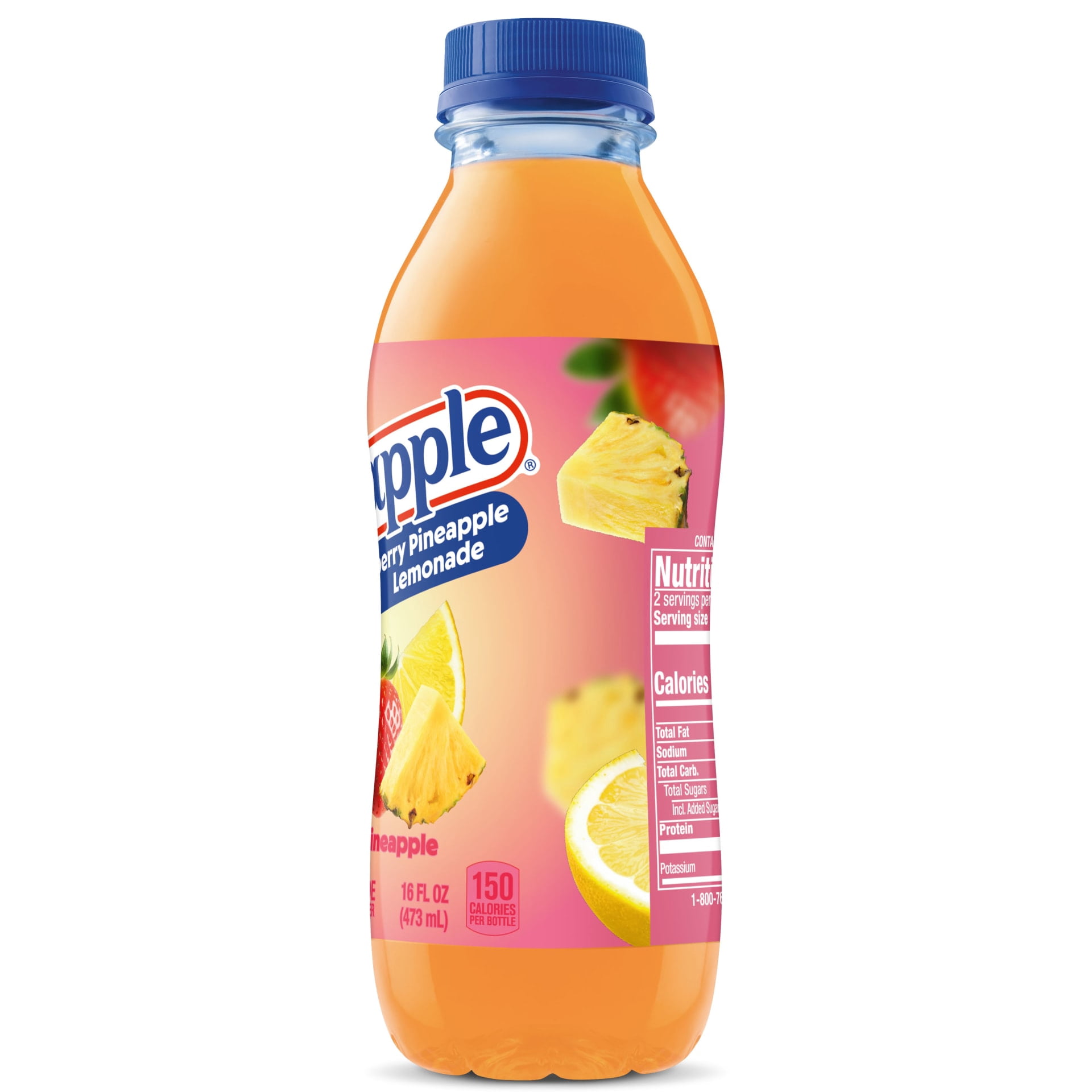 Snapple Strawberry Pineapple Lemonade, 16 fl oz recycled plastic bottle