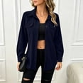 thumbnail image 6 of Perfectbot Women's Button Down Shirt with Pockets, Corduroy Long Sleeve Oversized Shacket for Fall Winter, 6 of 7