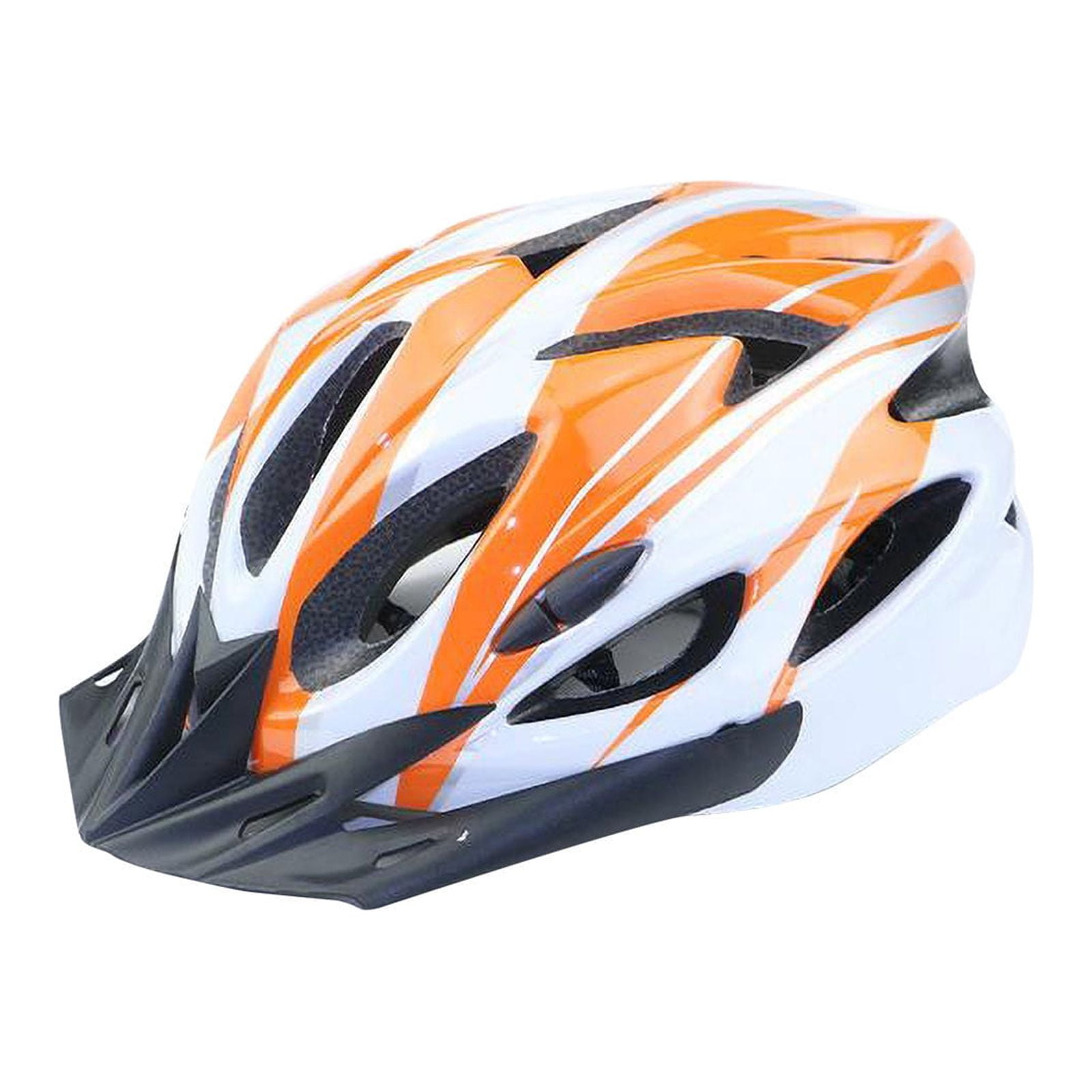 Qonioi Cycling Helmet, Lightweight Bicycle Helmet with Adjustable Chin Strap, Adult Bike Helmet for Men Women, Sun Visor Foam Ventilation for Road Mountain Commuting