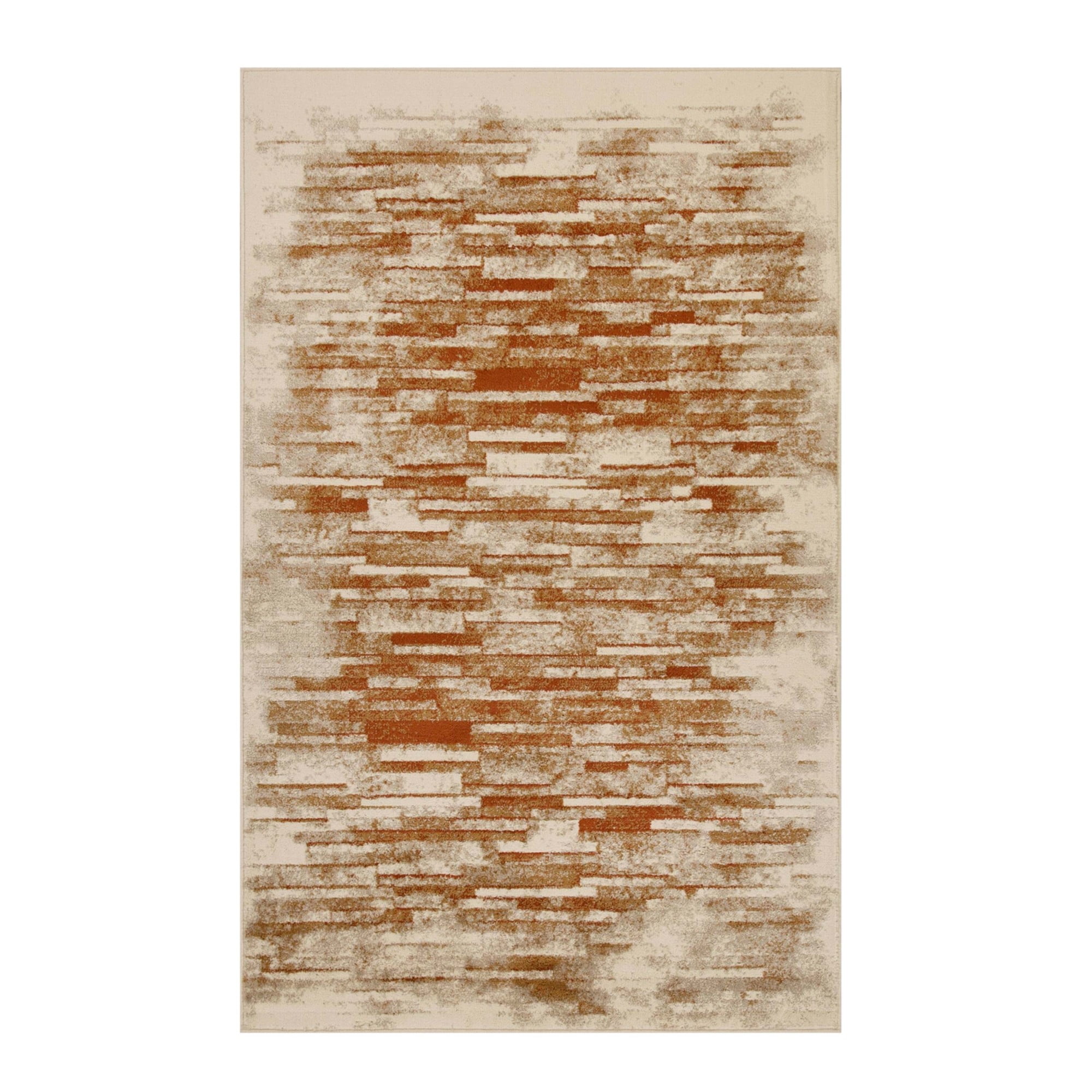 Superior Culver Washed Brick Indoor Area Rug, 7' x 9', Rust - Walmart.com