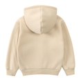 thumbnail image 4 of GYRATEDREAM Baby Boys Girls Fall Winter Hooded Jacket Toddler Long Sleeve Zip Up Cotton Thick Hoodie Coat with Pockets Kids Warm Windpoof Outerwear Apricot for 12M-10T, 4 of 8