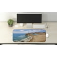 thumbnail image 2 of Landscape Computer Mouse Pad, Ocean View Tranquil Beach Cabo De Gata Spain Coastal Photo Scenic Summer Scenery, Rectangle Non-Slip Rubber Mousepad Large, 31" x 12", Blue Brown, by Ambesonne, 2 of 2