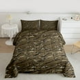 thumbnail image 2 of Homewish Green Brown Full Size Comforter Sets,Rustic Camo Camouflage Bedding Comforter Set,Country Farmhouse Lodge Bedding Sets For Kids,Breathable Home Decor Reversible,3-Piece, 2 of 8