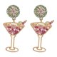 thumbnail image 1 of European and American Popular Fruit Earrings Fashion High Wine Glass Lemon Slice Ear Jewelry Colorful Women's Earrings, 1 of 4