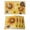 Yellow Beige, variant on Sunflower Placemats Set of 6, Yellow Floral Elegant Flowers Pastoral Placemats for Dining Table, Place Mats for Kitchen Tabletop, Waterproof Wipeable Dining Table Mats Set