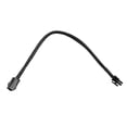 thumbnail image 3 of Sleeved ATX 4 Pin P4 Male to ATX P4 Female CPU Power Extension Cable Black, 3 of 10